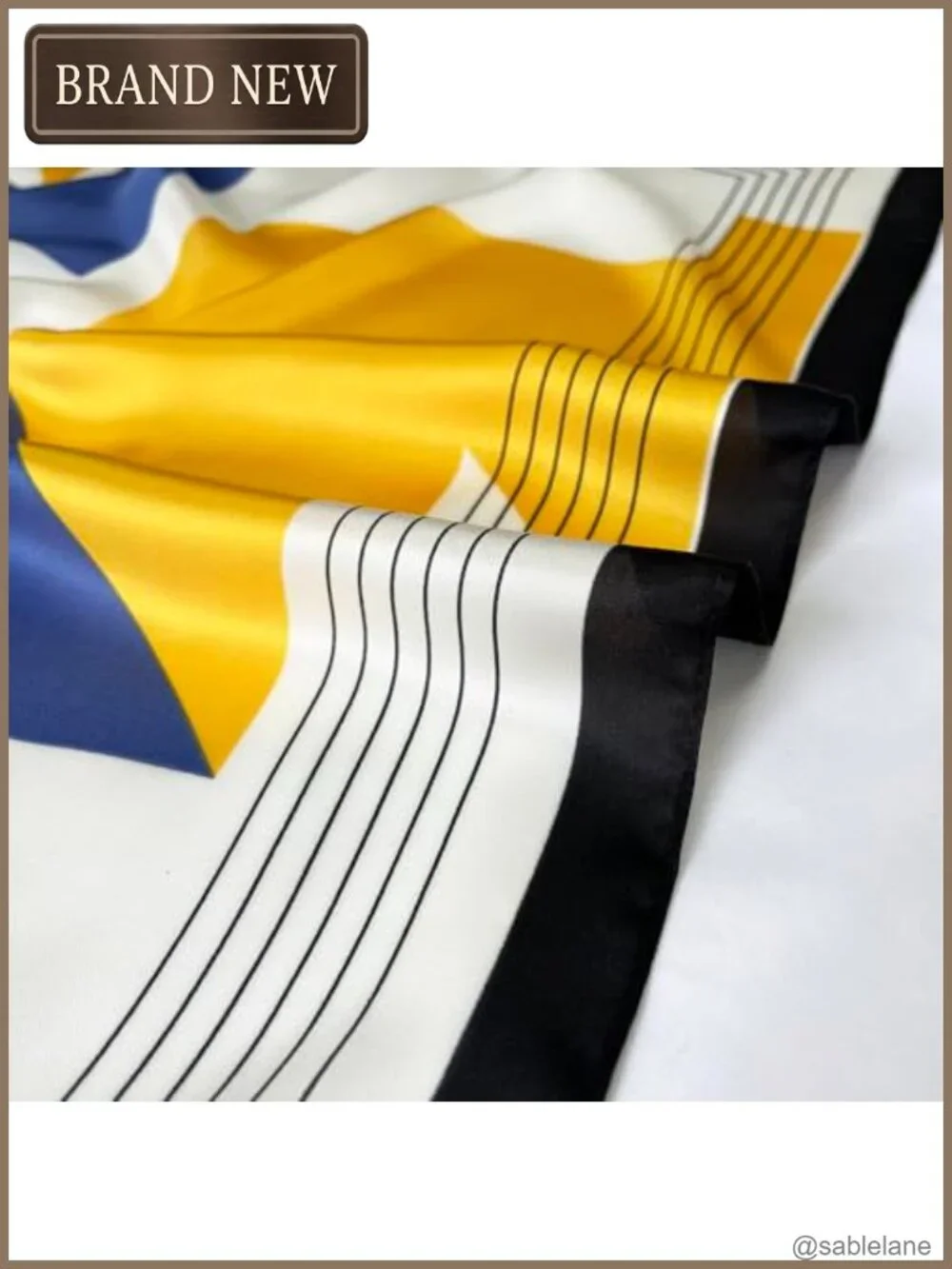 Silk Feeling Satin Square Scarf 27.5